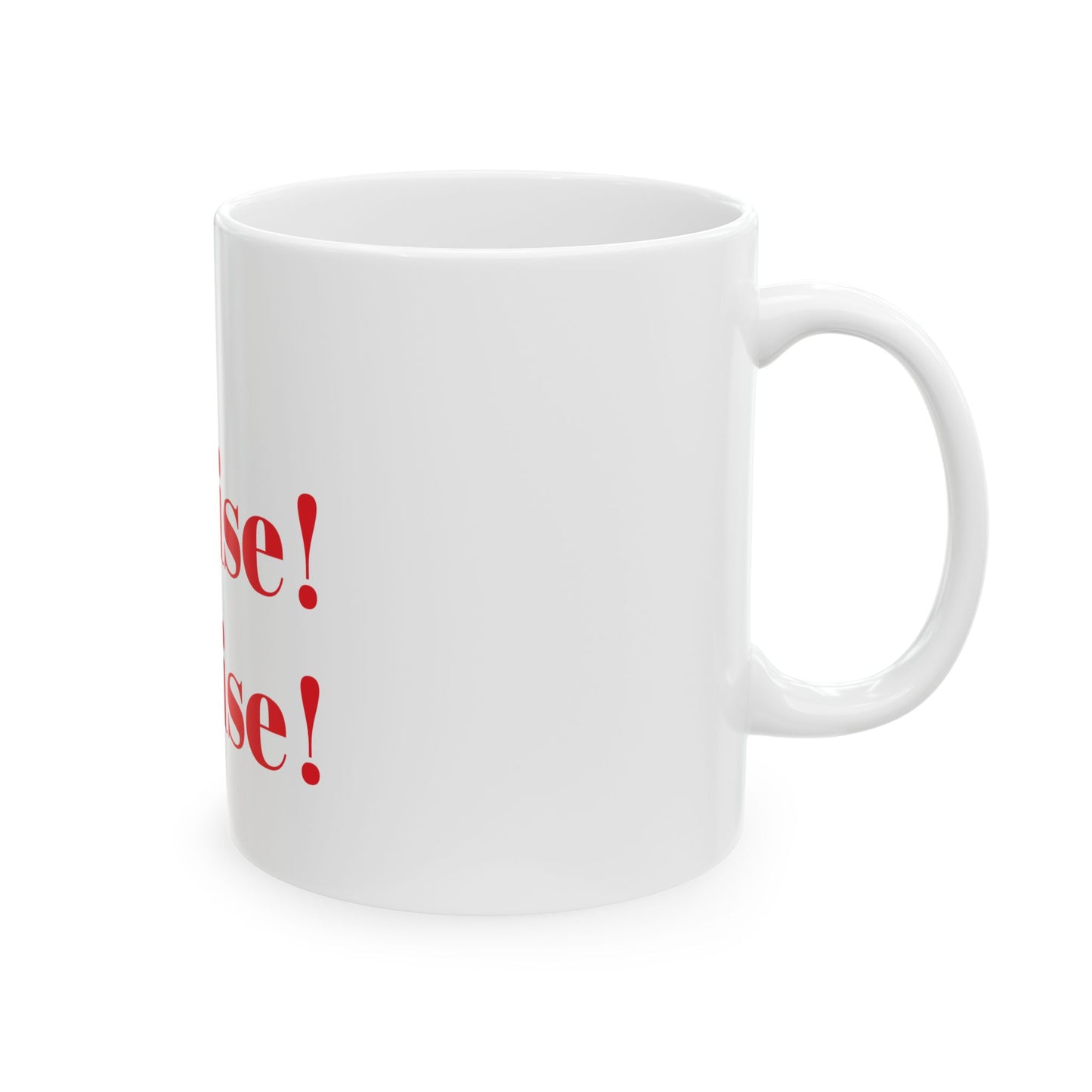 Cheerful Ceramic Mug - "Surprise!" Design - Perfect Gift for Celebrations