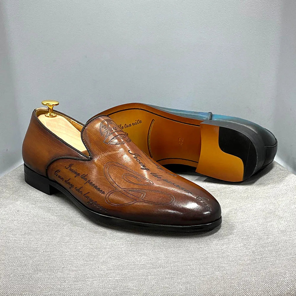 brown loafer