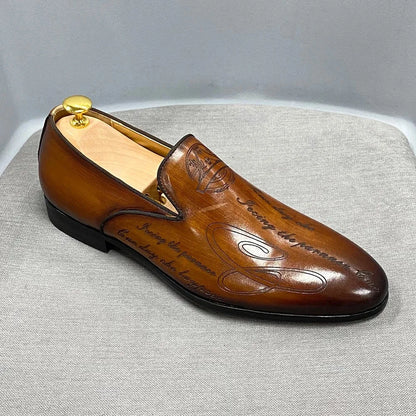 brown loafer