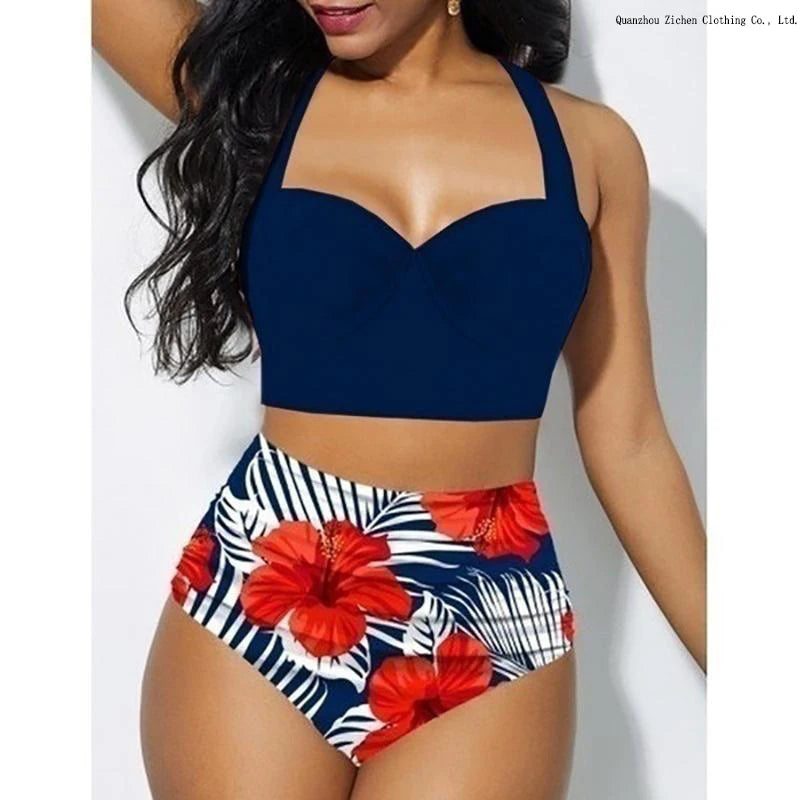 high waisted bathing suit